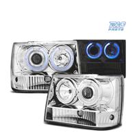 FARI JEEP GRAND CHEROKEE 93-98 OCCHI ANGEL CROMATI