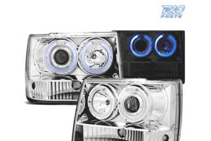 FARI JEEP GRAND CHEROKEE 93-98 OCCHI ANGEL CROMATI