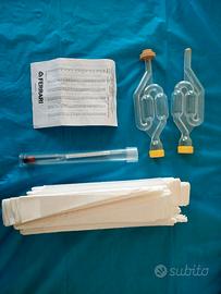 Kit  Mostimetro,Gorgogliatore,Carta Filtraggio