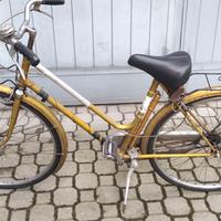 Bicicletta city bike bici 26 con catena antifurto
