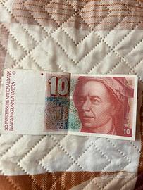 Banconota Svizzera da 10 franchi