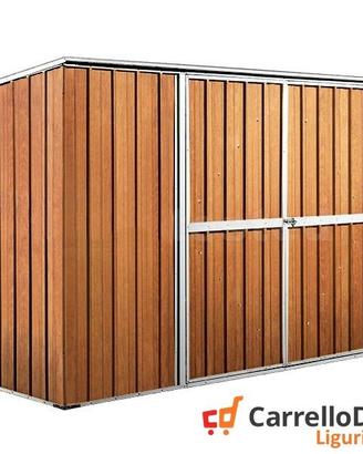 Casetta giardino in Acciaio 345x186 fin legno