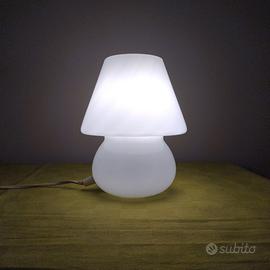 Lampada vintage fungo a spirale in vetro di Murano