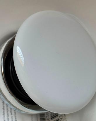 Piletta GSI Click-Clack copripiletta ceramica Bian