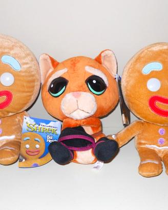 Peluche Collezione "SHREK" set 3 Pezzi, NUOVI!