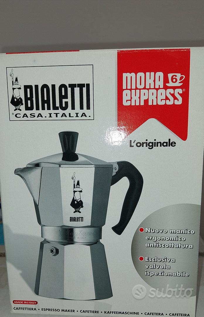 Bialetti Caffettiera Moka Express 4 Tazze, Manico Anti Scottatura