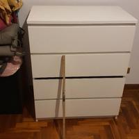 Cassettiera Malm bianca