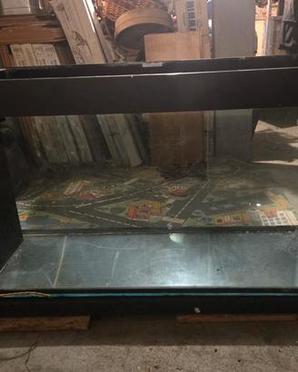 Acquario in cristallo 350 litri+Base in granito