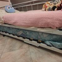 letto in ferro con letto scorrevole 