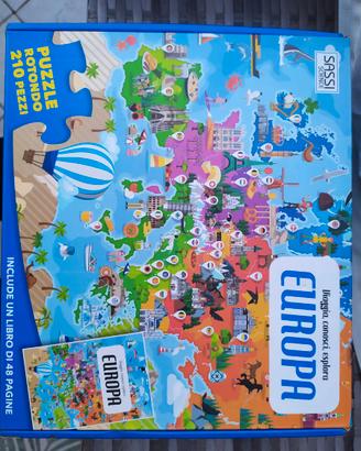 Puzzle 210 Pezzi Europa 70*70 cm bambini