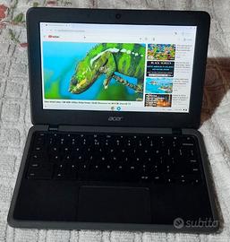 portatile Acer Chromebook touchscreen 32gb playsto