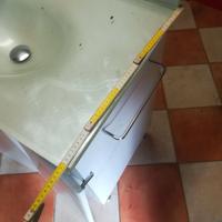 Lavabo doppio da bagno in cristallo