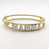 Bracciale oro18kt diamanti naturali (C)