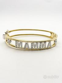 Bracciale oro18kt diamanti naturali (C)