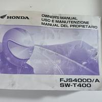 MANUALE USO E MANUTENZIONE HONDA SWT 400