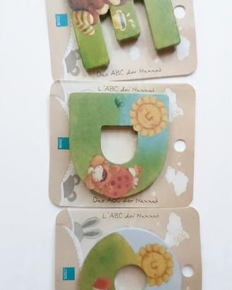 3 lettere in legno Thun nome Edo rif. F-SC3