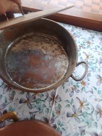 pentole in rame da arredo 