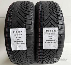2 gomme 215 55 17 michelin a1451
