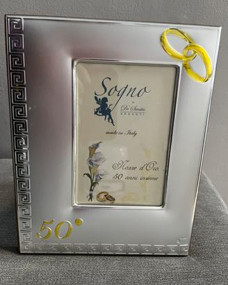 CORNICE ARGENTO 50 ANNI DI MATRIMONIO