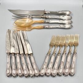 Set di Posate con Copertura in Argento 800