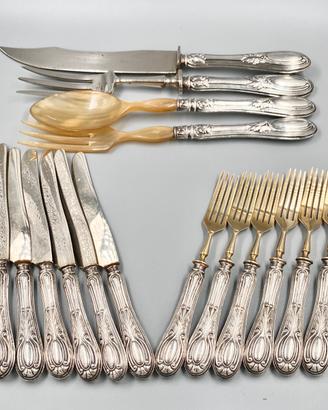 Set di Posate con Copertura in Argento 800