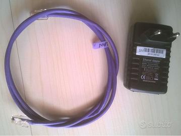 Ethernet Adapter con Cavo Ethernet CAT 5e usato