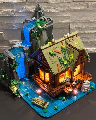 Lumibricks: Waterfall Cabin Capanna Cascata + LED