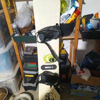 tavola da snowboard all Mountain  151cm con attacc
