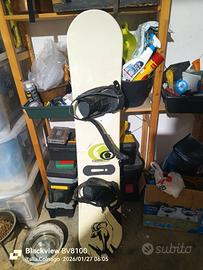 tavola da snowboard all Mountain  151cm con attacc