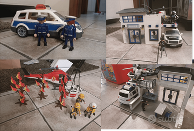 Set Playmobil Polizia e Pompieri