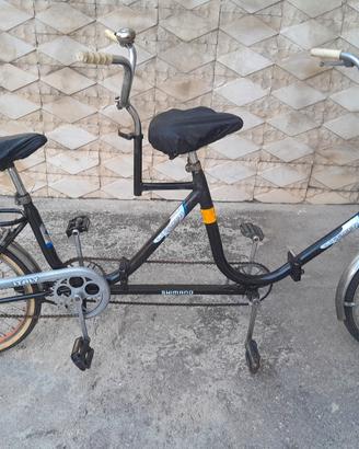 bici tandem pieghevole 