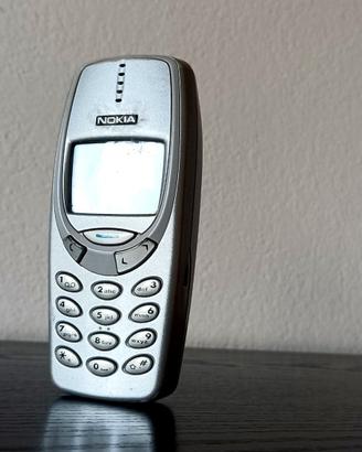Nokia 3310 + Batteria - Cover Argentata Gray Snake
