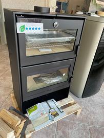 Stufa a legna con forno 11,5kW, 5 stelle