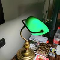 Lampada in ottone vintage,a lampadina a led,come n
