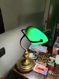 Lampada in ottone vintage,a lampadina a led,come n