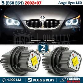 ANGEL EYES LED PER Bmw SERIE 5 E60 E61 Luci 6000K