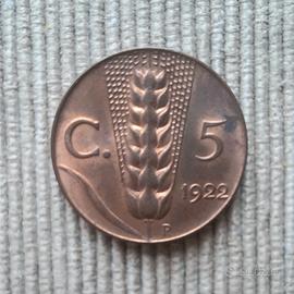 Moneta 5 centesimi  Regno 