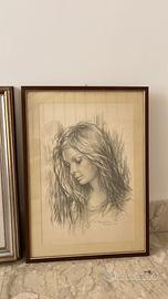 Quadro disegno a matita 1974