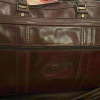 borsone viaggio cuoio grasso con rotelle