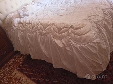 trapunta in raso e cotone matrimoniale