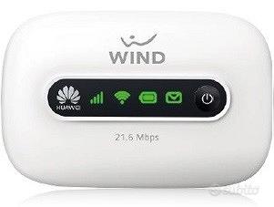 Modem Wi-fi Huawei E5330 brandizzato Wind - Bianco