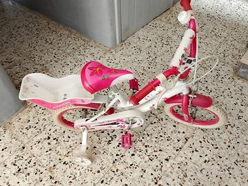 Bicicletta con rotelle bambina