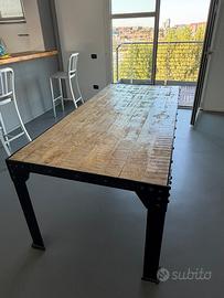 Tavolo Maisons du monde 200x90 legno metallo