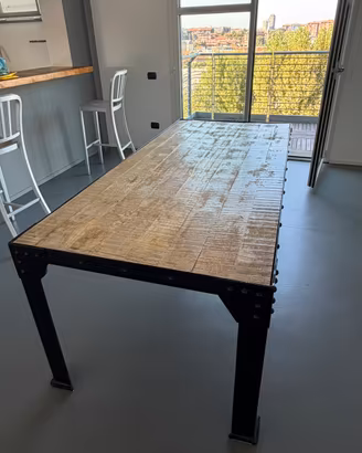 Tavolo Maisons du monde 200x90 legno metallo