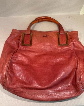 Borsa in pelle bordoux Chloé