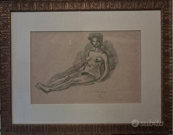 Mino Maccari 1932 : Nudo di donna. 