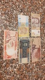 LOTTO   81/ 5 BANCONOTE MONDIALI 