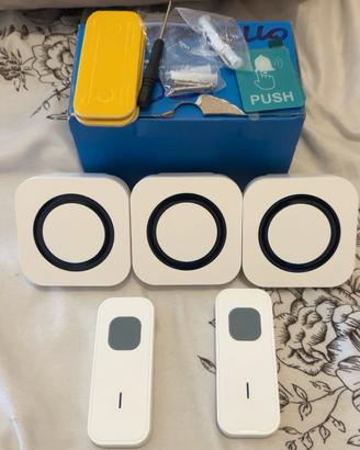 Campanello AIMAX wireless 2 pulsanti 3 ricevitori