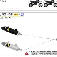 Scarico Arrow Thender Steel Dark Aprilia RX-SX 21'