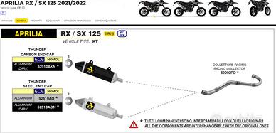 Scarico Arrow Thender Steel Dark Aprilia RX-SX 21'